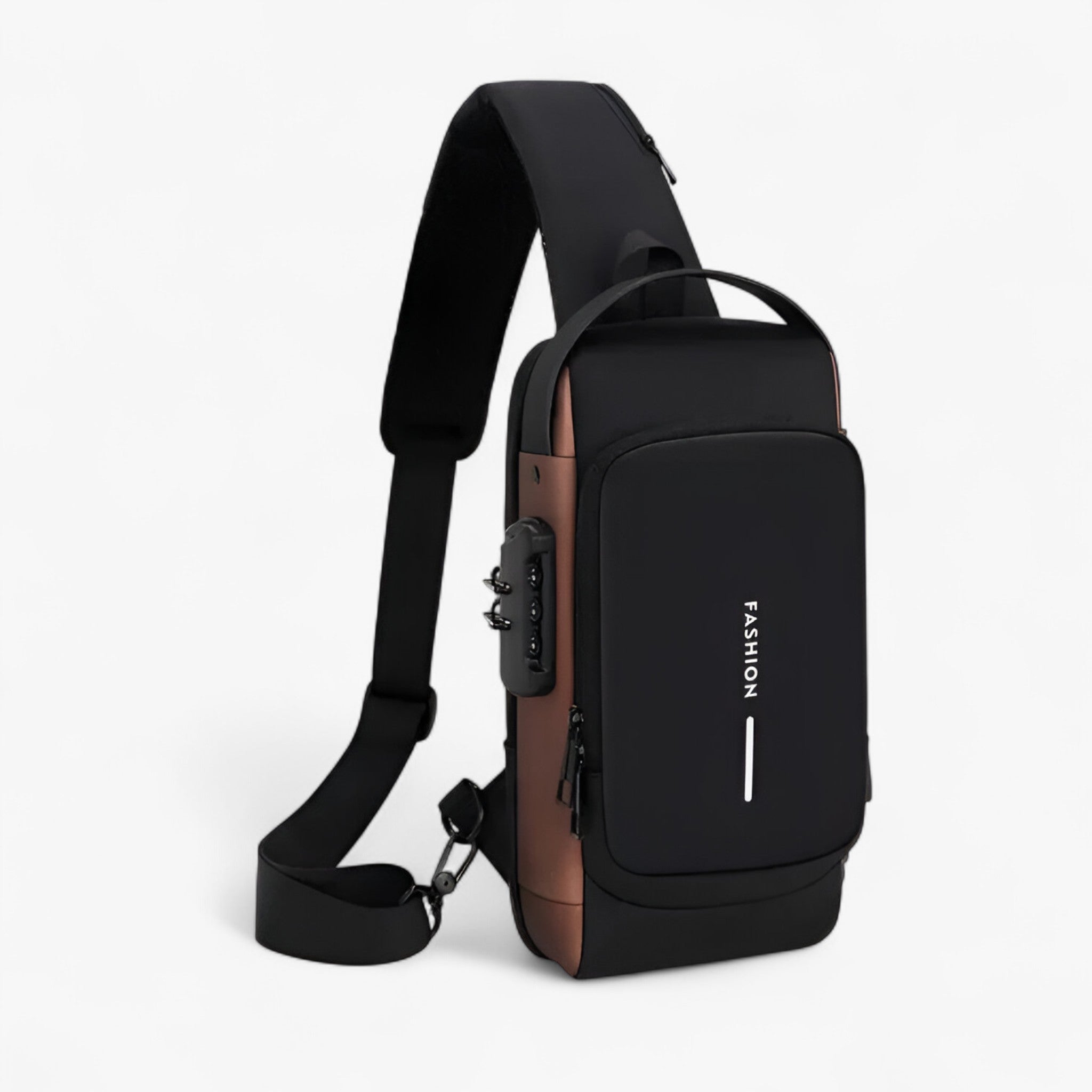 SAVY | Multifunktionel skuldertaske - Sort Brun - bags - {{ product_tags }