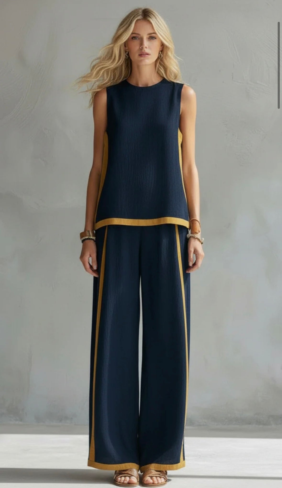 Shania™ Casual-Chic todelt sæt