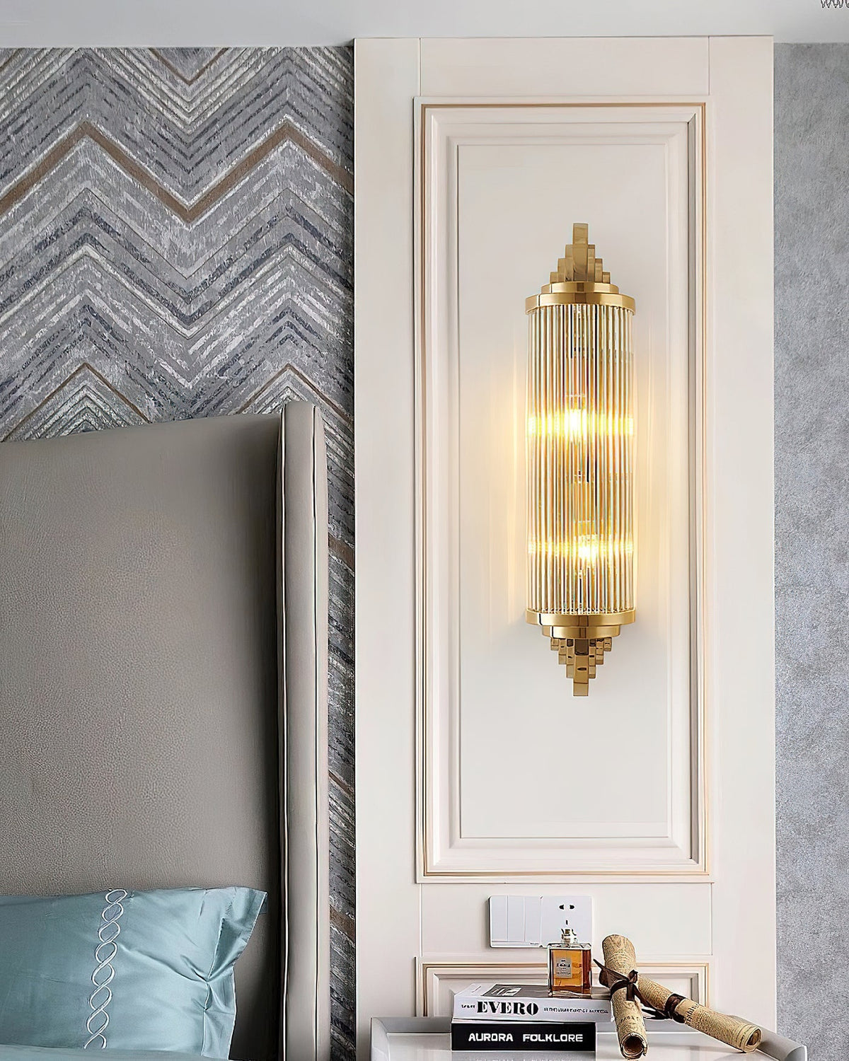 Gatsby Væglampe - Art Deco Elegance i Guld - - Wandlampe - {{ product_tags }