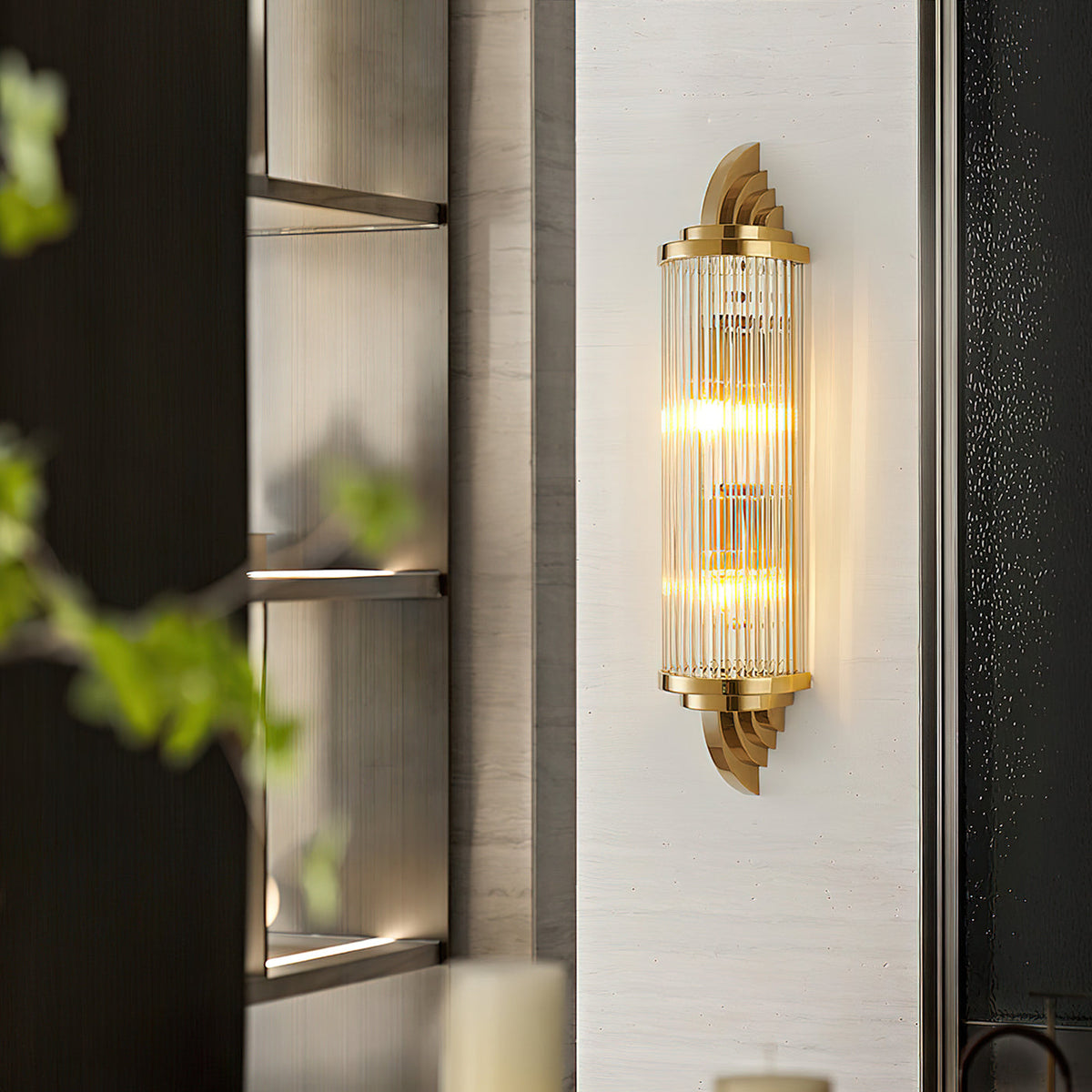 Gatsby Væglampe - Art Deco Elegance i Guld - - Wandlampe - {{ product_tags }