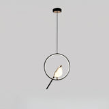 Gylden Fugl Pendel-lampe – LED Skulptur Loftslampe