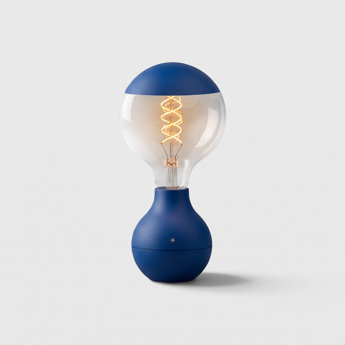 Ledningsfri Glødetråd-pære Bordlampe – Genopladelig Touch-dæmp Stemningsbelysning - Blå - Cordless Table Lamp - {{ product_tags }