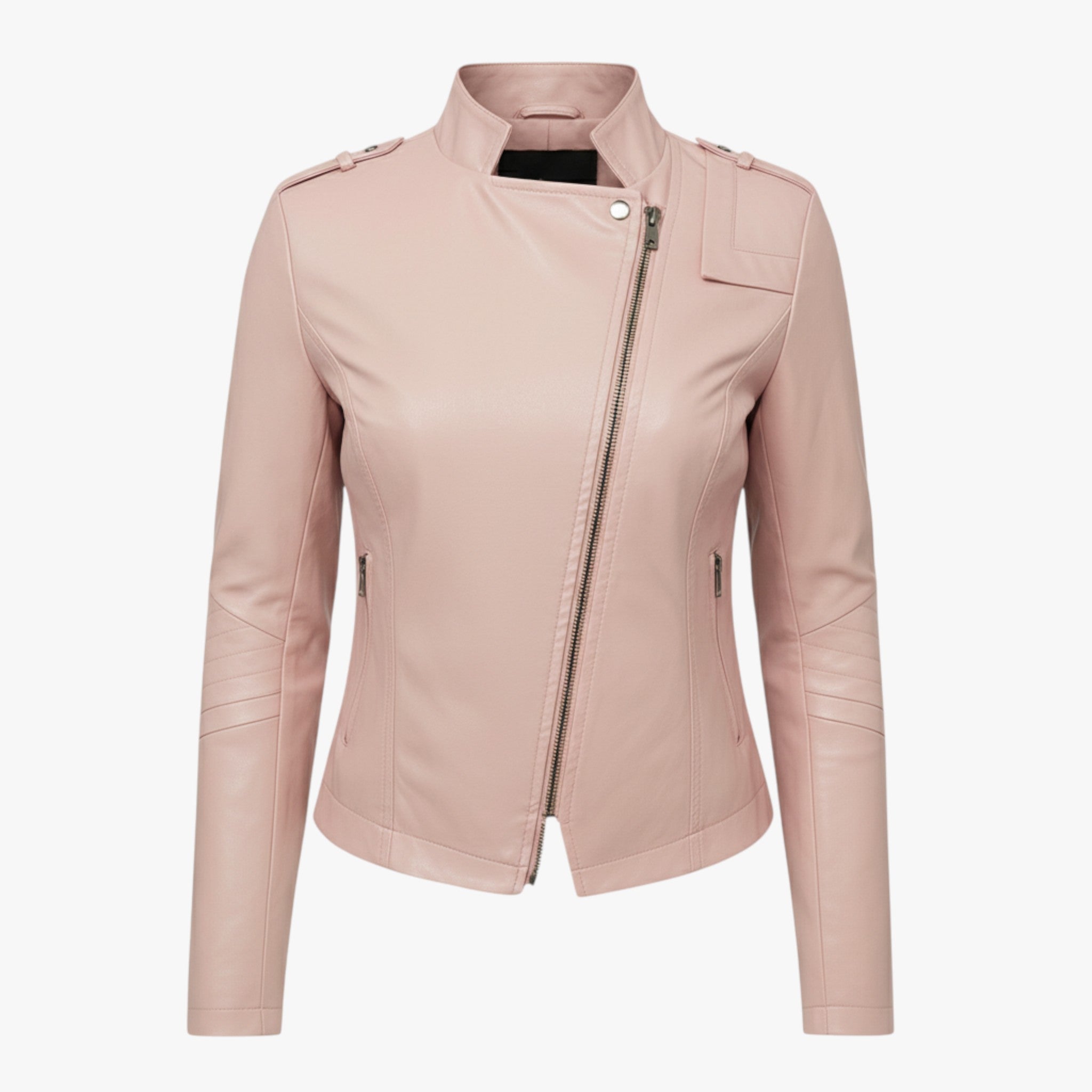 Emma | Kort skinnjakke - Rose - women's fashion - {{ product_tags }