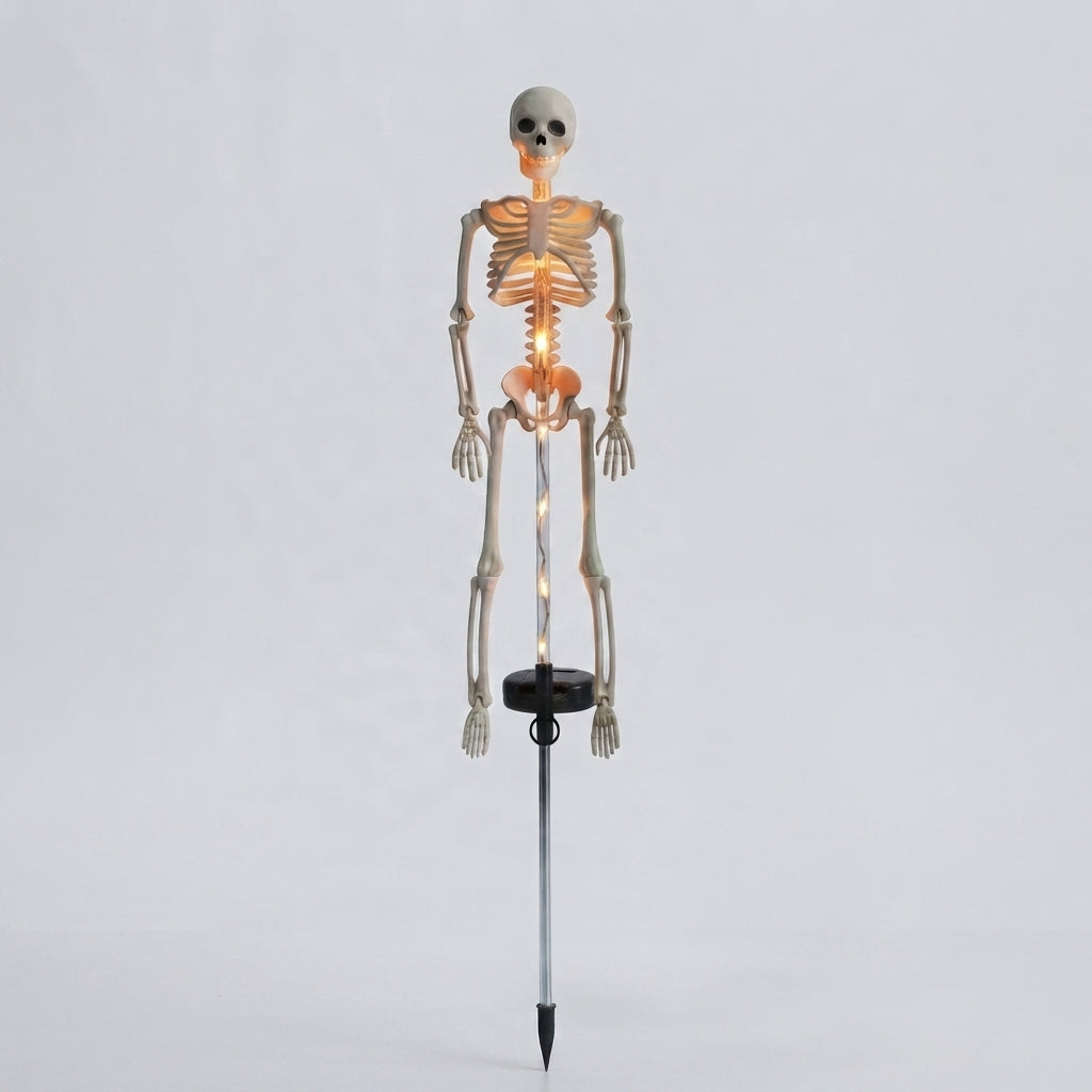 Solcelle-skelet Havespyd Lys - LED Halloween Havedekoration - Orange - Halloween Decor - {{ product_tags }