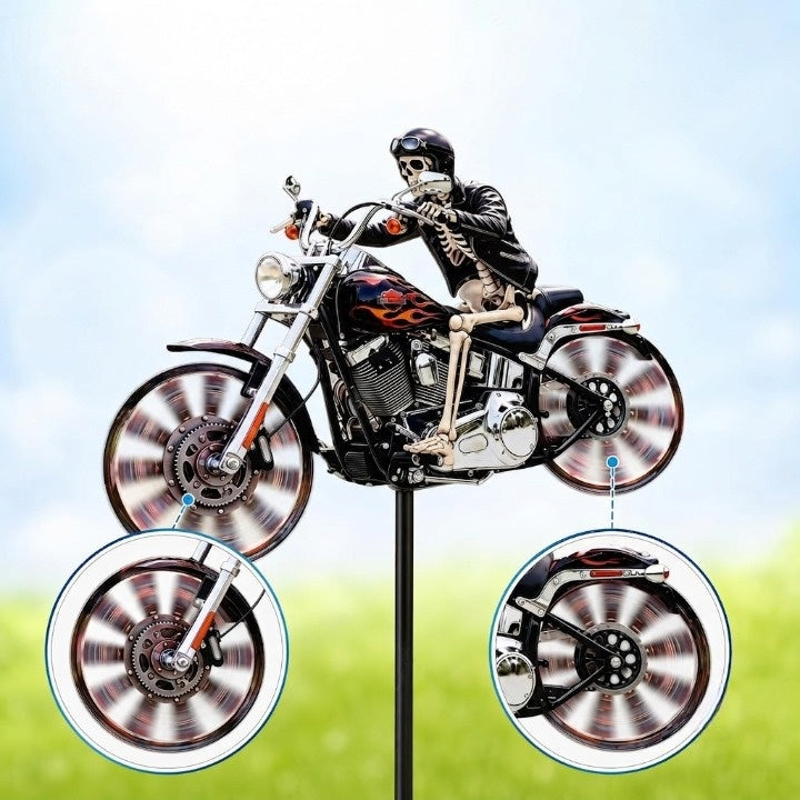 Kranie-rytter Motorcykel Have-vindhjul