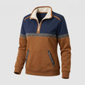 Dame Halv-Lynlaas Sweater med Sherpa-Krave