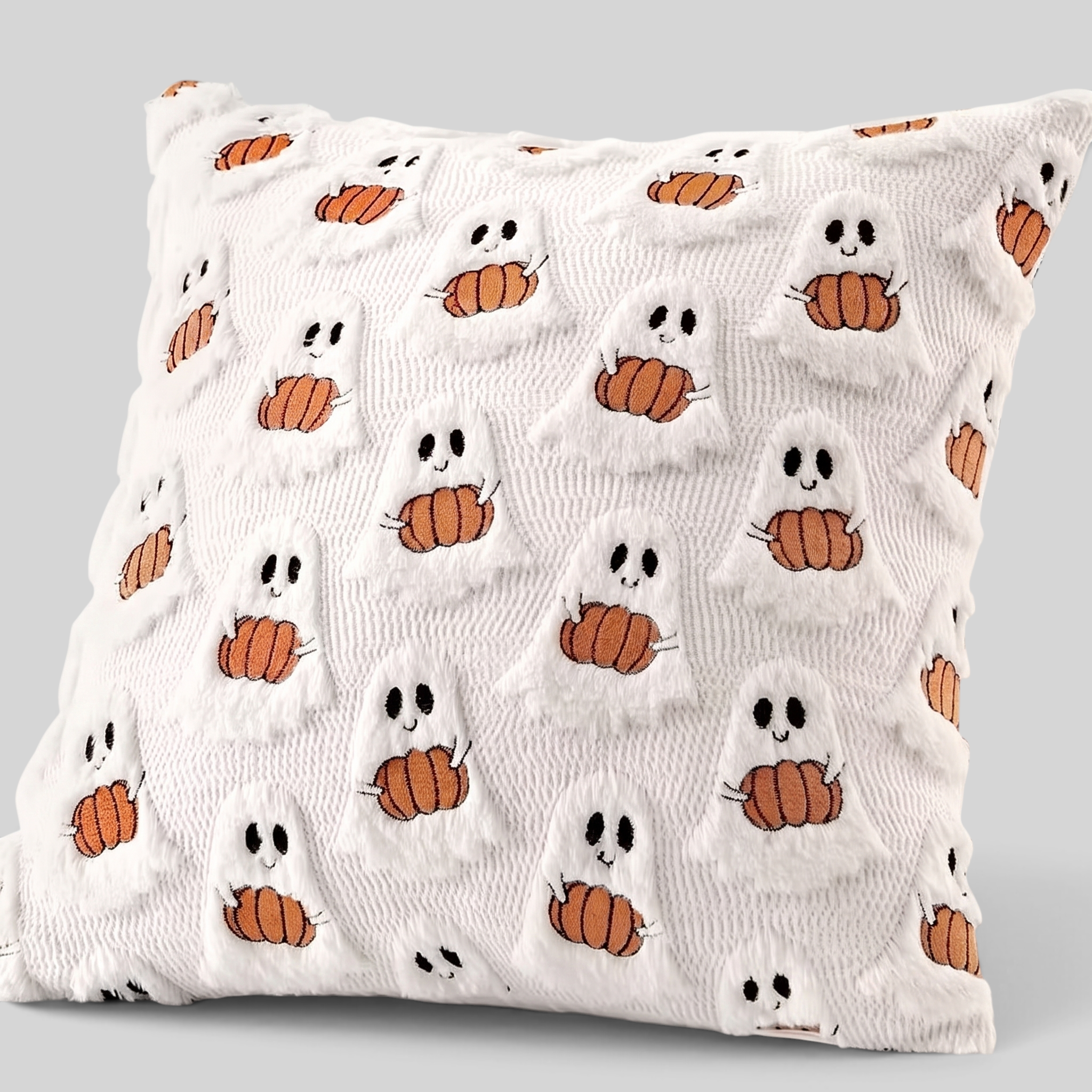 Pudebetræk til Halloween med Spøgelser & Græskar - Tekstureret Stil - Beige - Gifts – Seasonal – Halloween - {{ product_tags }