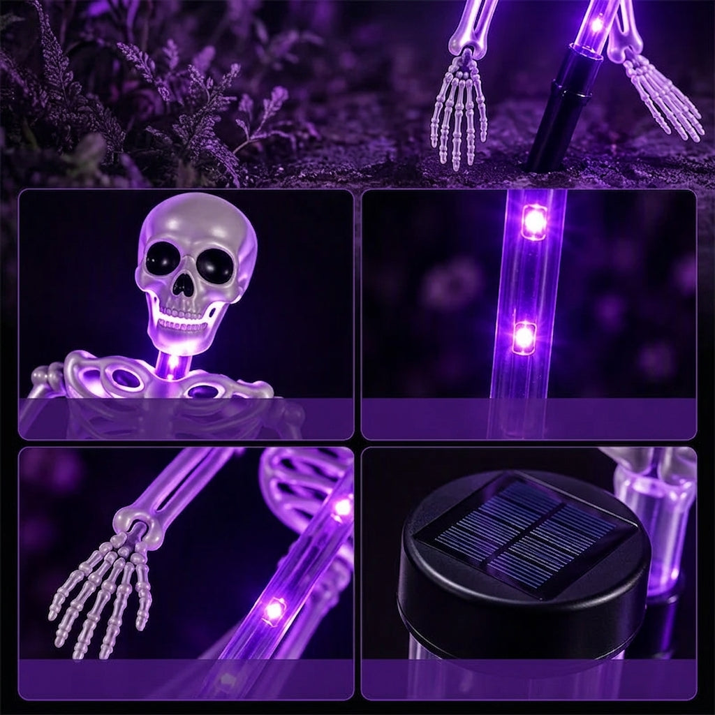 Solcelle-skelet Havespyd Lys - LED Halloween Havedekoration - - Halloween Decor - {{ product_tags }