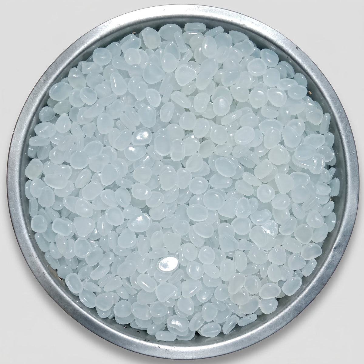 Selvlysende Havesten – Solar Resin Dekorationssten - Stålblå - Garden Decor - {{ product_tags }