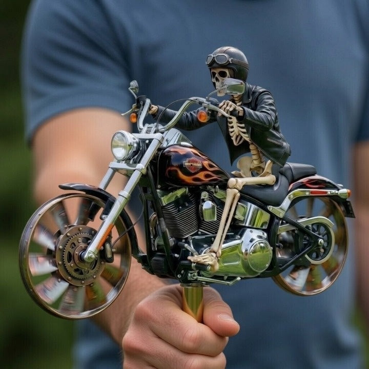 Kranie-rytter Motorcykel Have-vindhjul