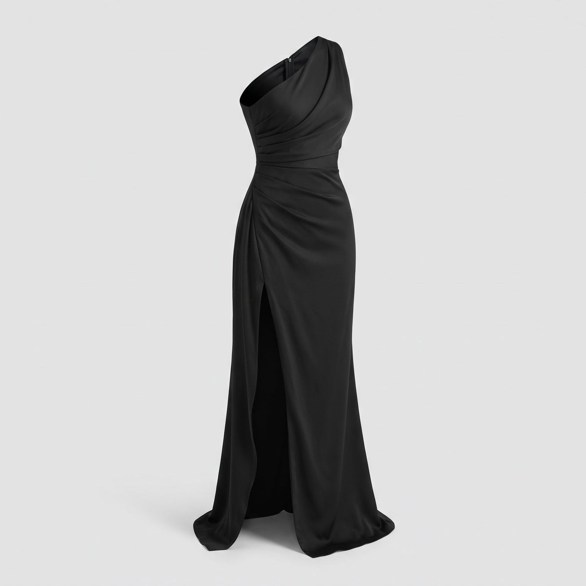Dame Satin Enkeltskulder Maxikjole - - Dress - {{ product_tags }