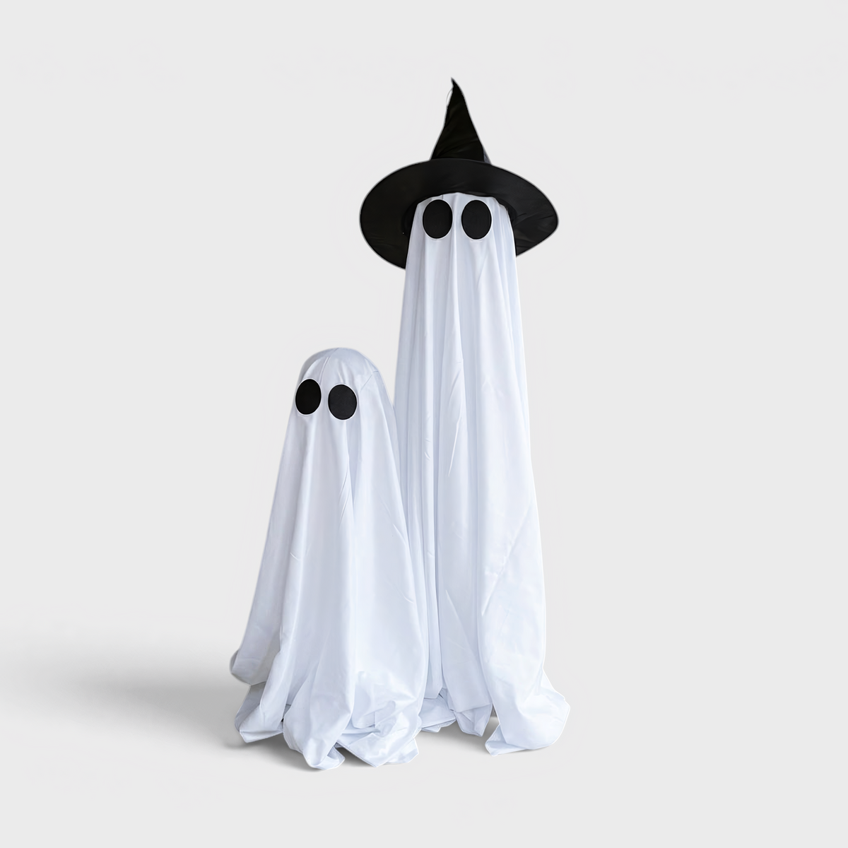 Lysende Spøgelse med Heksehat - LED Halloween-dekoration