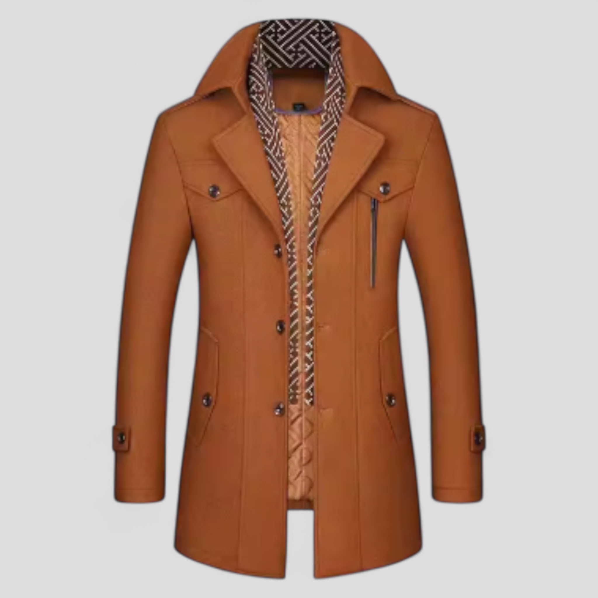 King | Mittellanger Wollmantel - Gul - women's fashion - {{ product_tags }