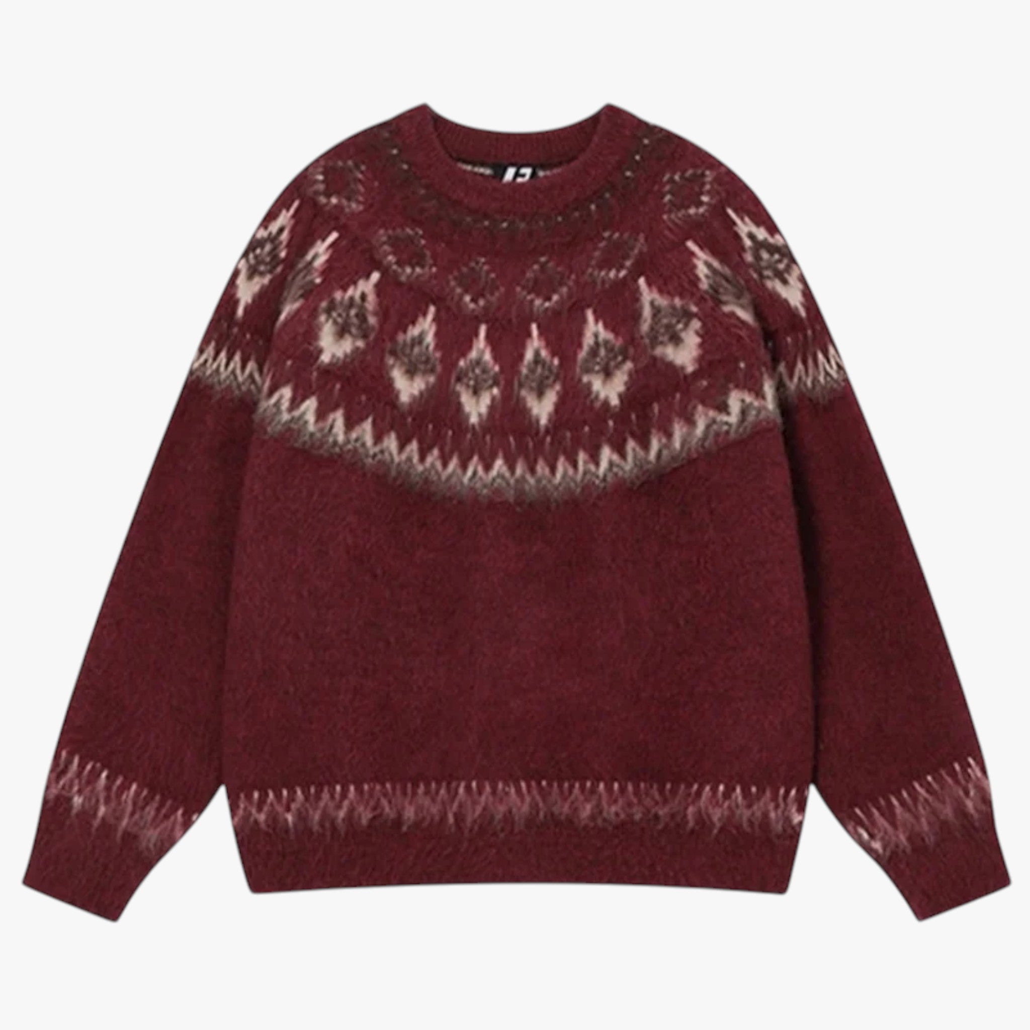 Skræmmende Unisex Sjov Julehættetrøje til Festligheder - Rød - - {{ product_tags }