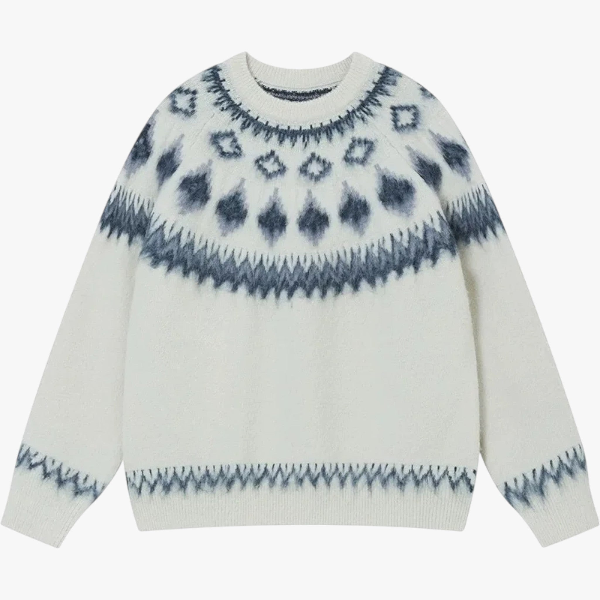 Skræmmende Unisex Sjov Julehættetrøje til Festligheder - Hvid - - {{ product_tags }