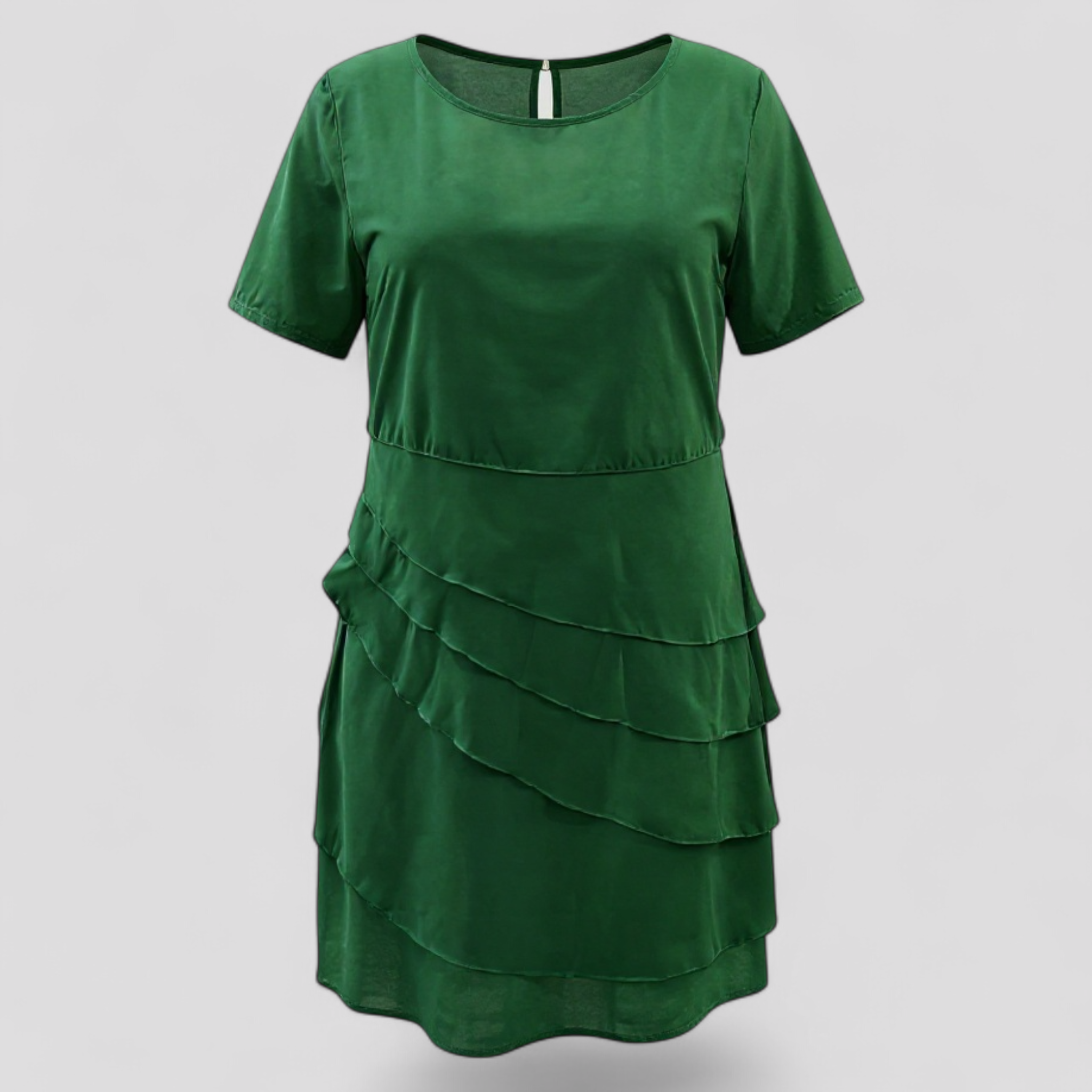 Aurora | Fløjlskjorte med flæse – Elegant og alsidig - Grøn - women's fashion - {{ product_tags }