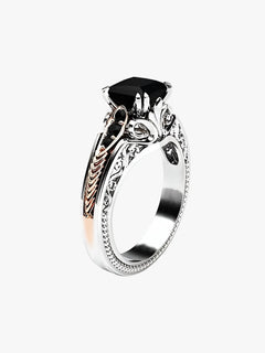 Sarah | Strålende elegance – 925 sølv ring med 1 karat naturlig diamant