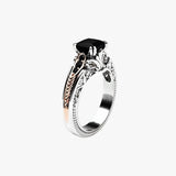 Sarah | Radiant elegance - 925 silver ring with 1 carat natural diamond
