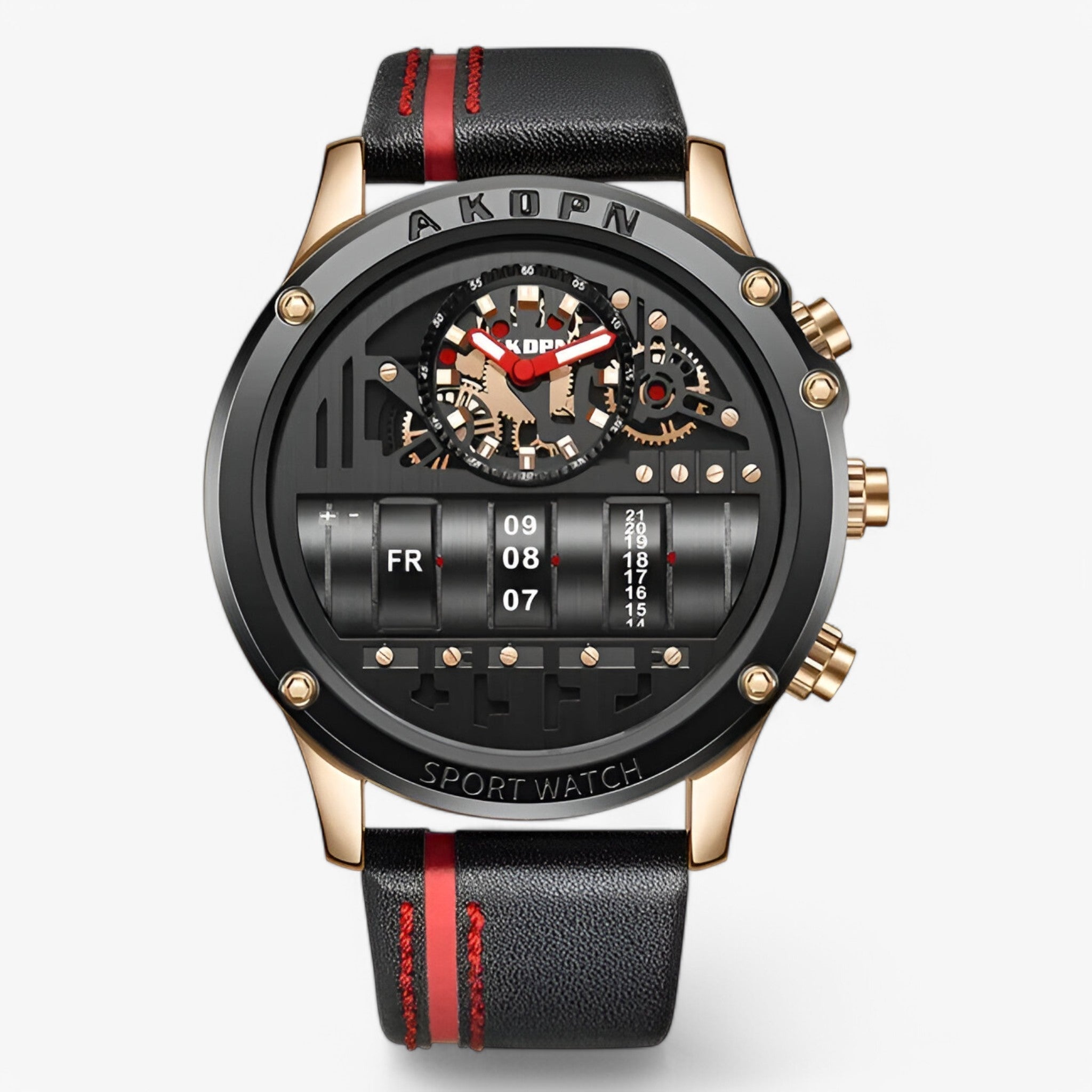 Sami | Militær ur med roterende dato - Sort - watches - {{ product_tags }