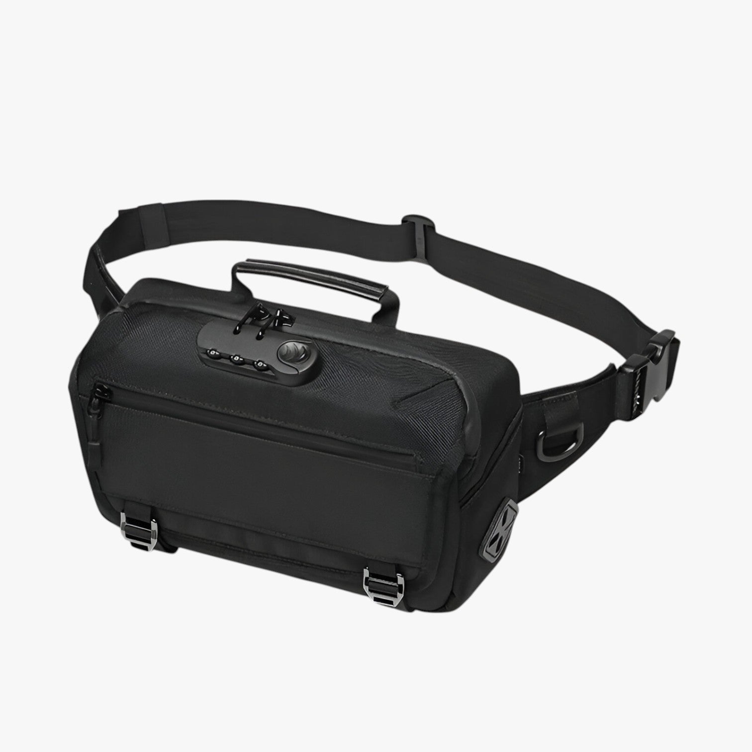Dominick | Vandtæt tyverisikret skuldertaske med USB-opladning - SORT - bags - {{ product_tags }