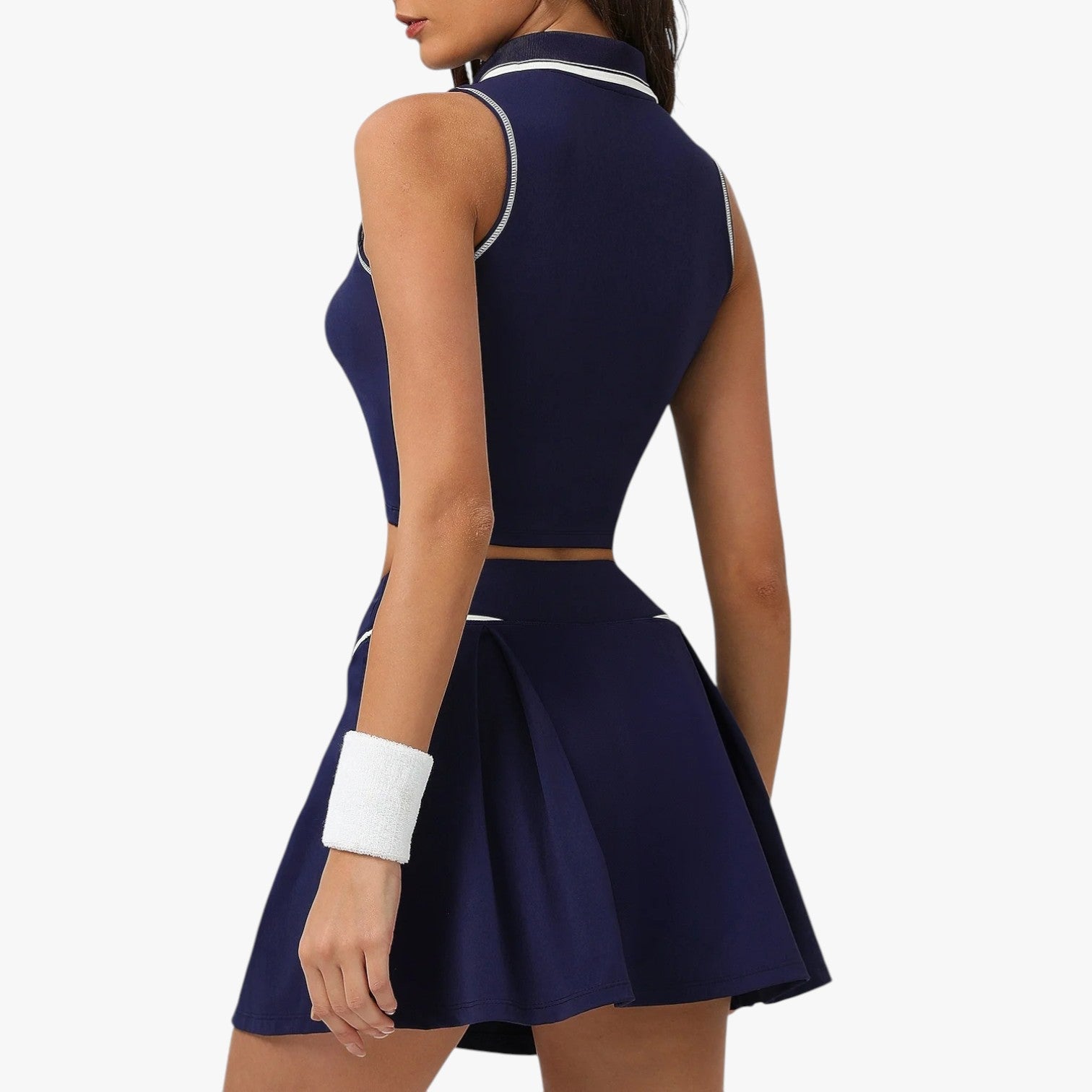 Amalie | Stil og støtte - Kvinde 2-delt Med Top Polstret Tennis Sæt - - Women's Sportswear - {{ product_tags }