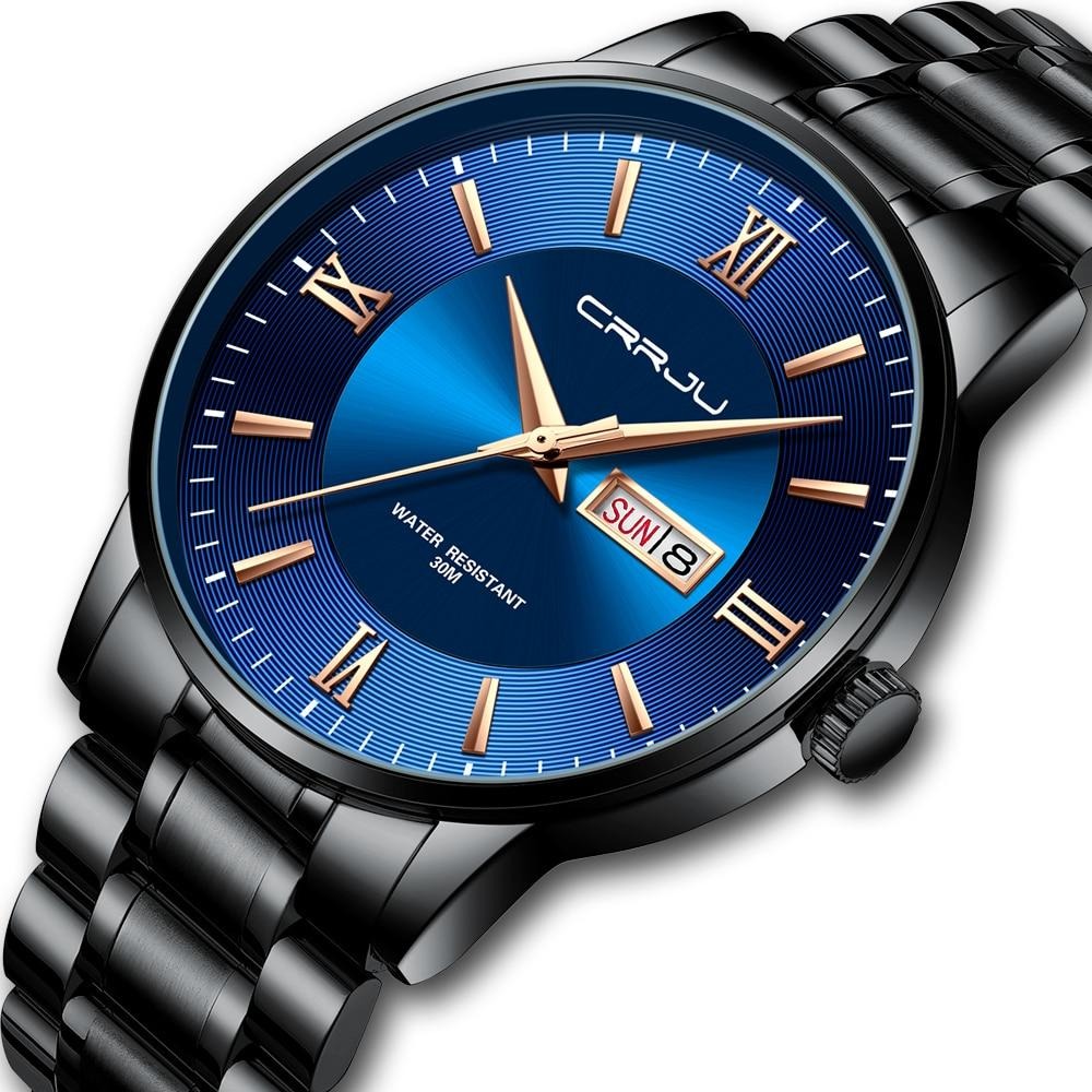 Alma | Herrer sportsur sort - Vandtæt silikonekronograf med dato og stopur - - watches - {{ product_tags }