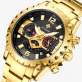 Cleo | Luksus chronograafhorloge van roestvrij staal