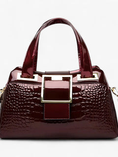 Dania | Elegant & Rummelig – Luksus Krokodillemønster Tote Bag