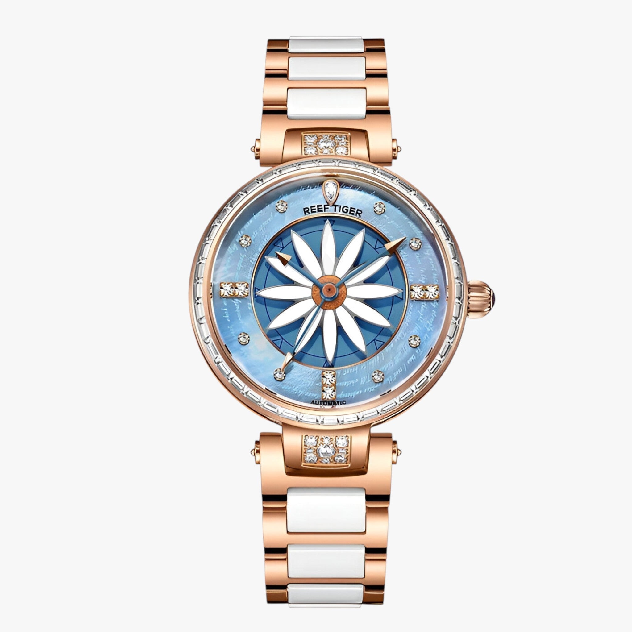 Valentina | Forgyldt og vandtæt dameur - Blå Lyserød - watches - {{ product_tags }