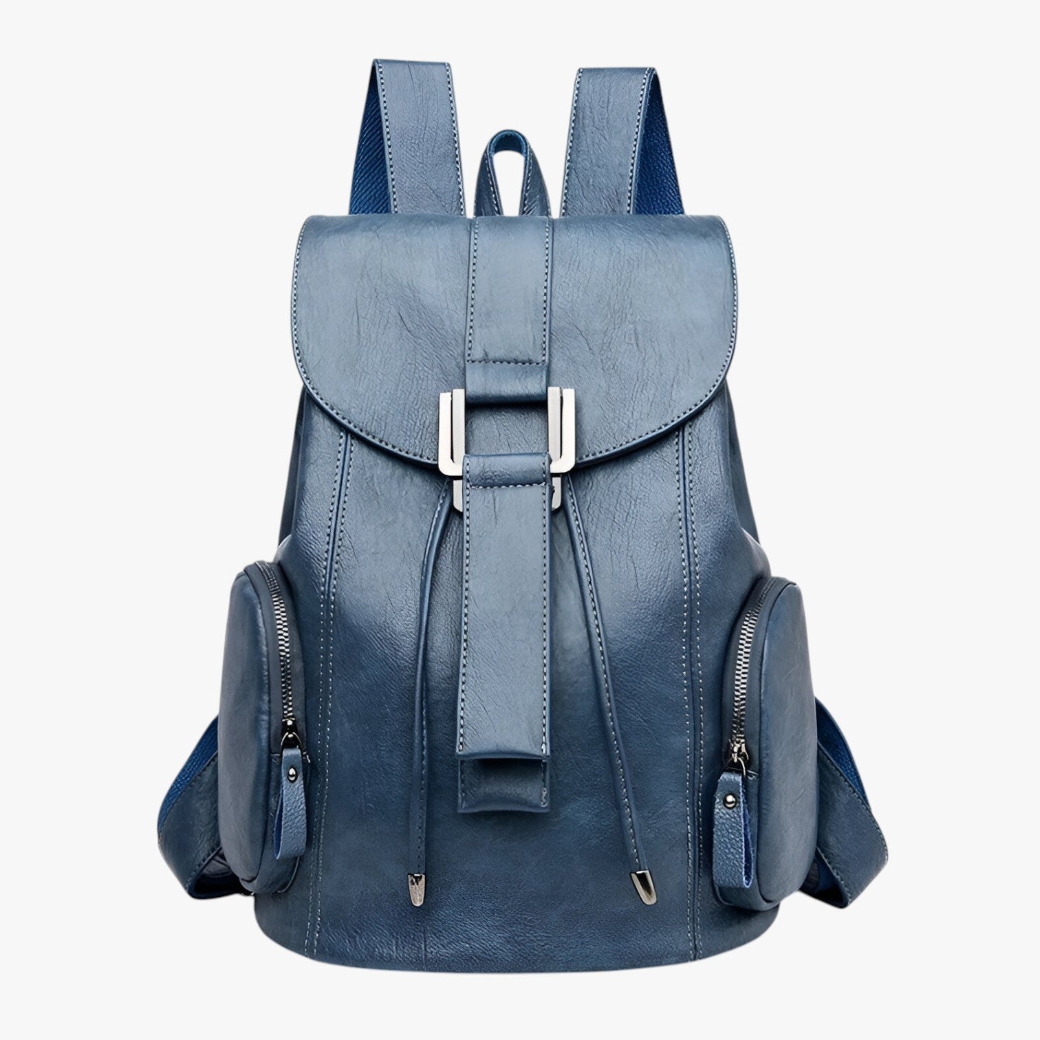 Charlie | Mode læder rygsæk med stor kapacitet - Lyseblå - bags - {{ product_tags }