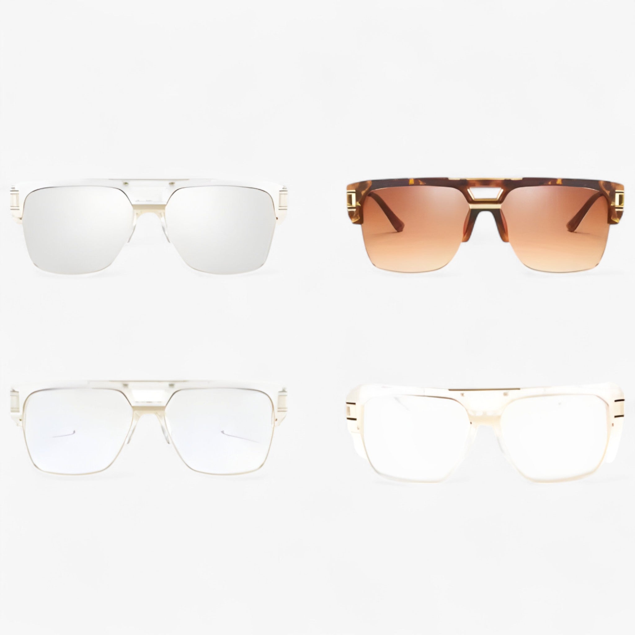 Emil | Unisex klassiske firkantede spejlsolbriller - - men's fashion - {{ product_tags }
