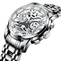 Milo | Orologio scheletrato in acciaio inox da uomo