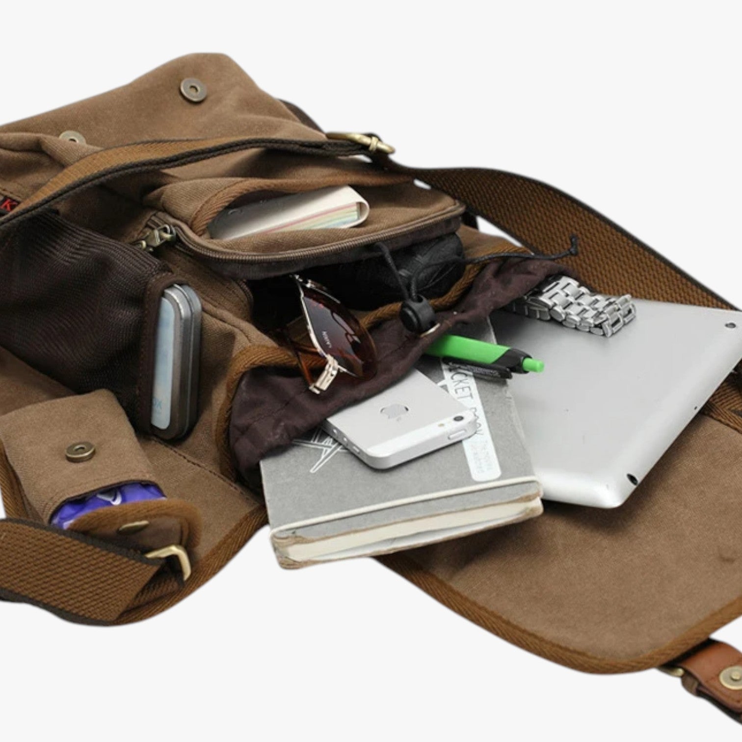 Adam | Nylon Vintage Mænds Messenger Taske Praktisk, Let, Altid Hos Dig - - bags - {{ product_tags }