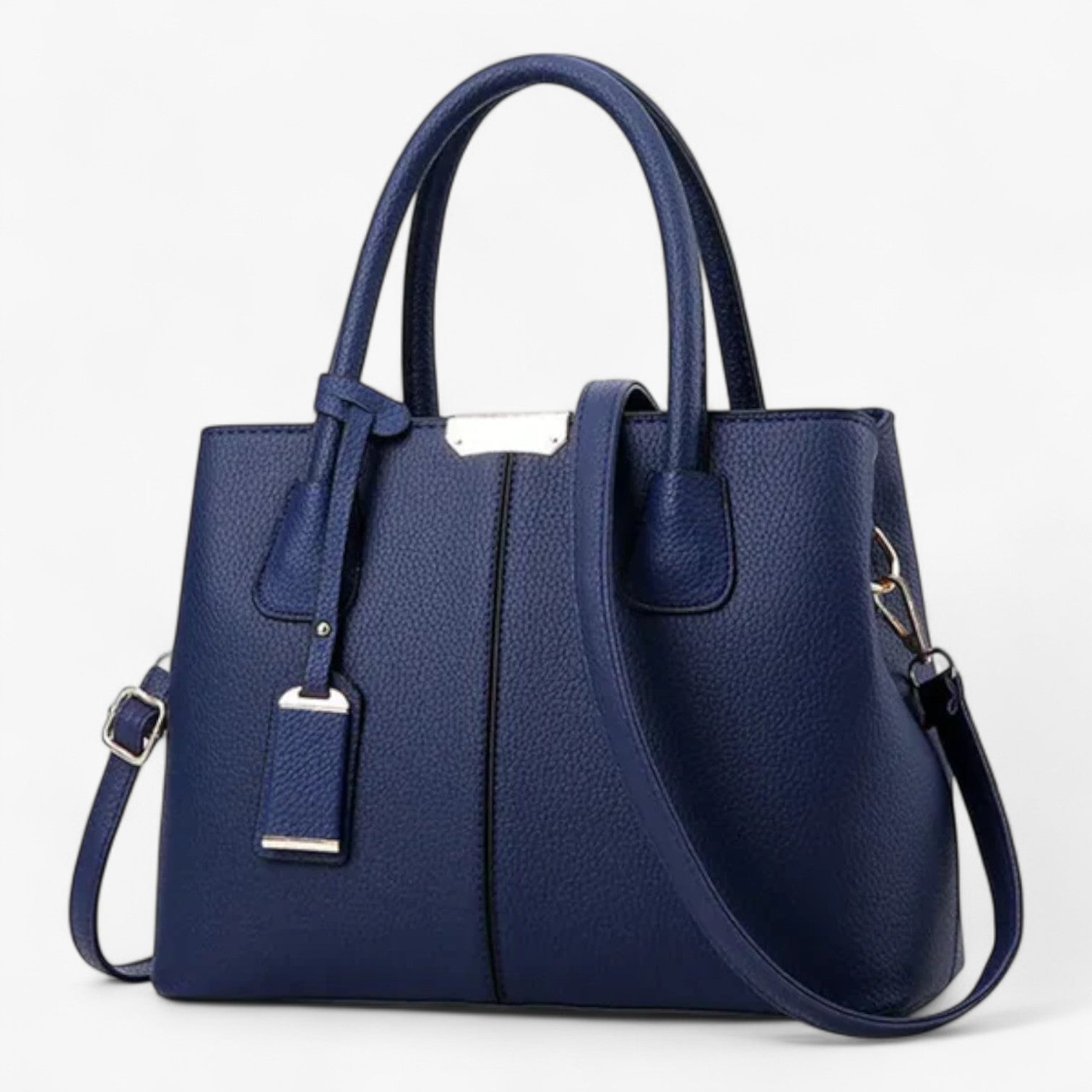 Emily læder taske - mørkeblå - women's fashion - {{ product_tags }