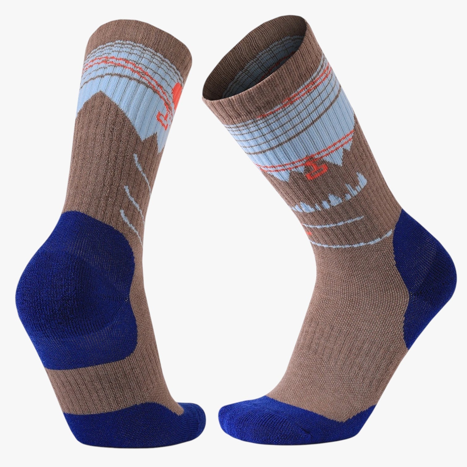 Rafael | Holdbare uldstrømper - Holder fødderne varme og tørre hele dagen - L brun + blå - Rafael | Holdbare uldstrømper - Holder fødderne varme og tørre hele dagen - €25 - {{ product_tags }