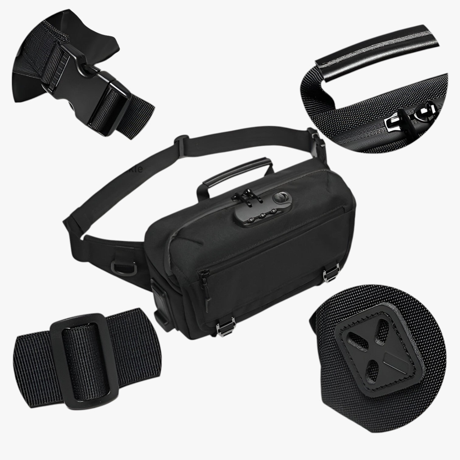 Dominick | Vandtæt tyverisikret skuldertaske med USB-opladning - - bags - {{ product_tags }