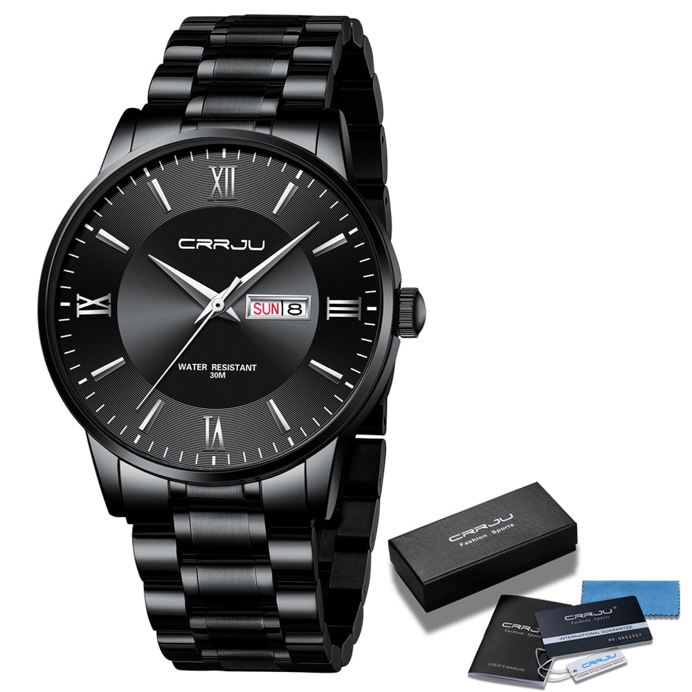 Alma | Herrer sportsur sort - Vandtæt silikonekronograf med dato og stopur - - watches - {{ product_tags }