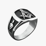 Olsen | Statement ring for men - sleek symbol of faith and character