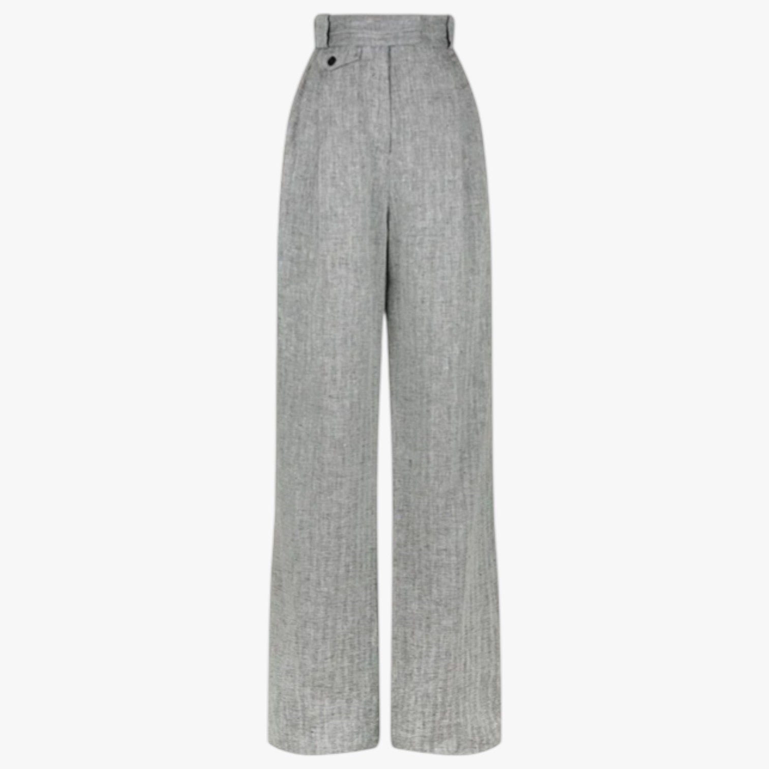 Vivian | Kvindelige Højlivs-Linstoffe-Coton Bukser Elegance Luft og Frihed Hele Dagen - Grå - Vivian | Kvindelige Højlivs-Linstoffe-Coton Bukser Elegance Luft og Frihed Hele Dagen - €25 - {{ product_tags }