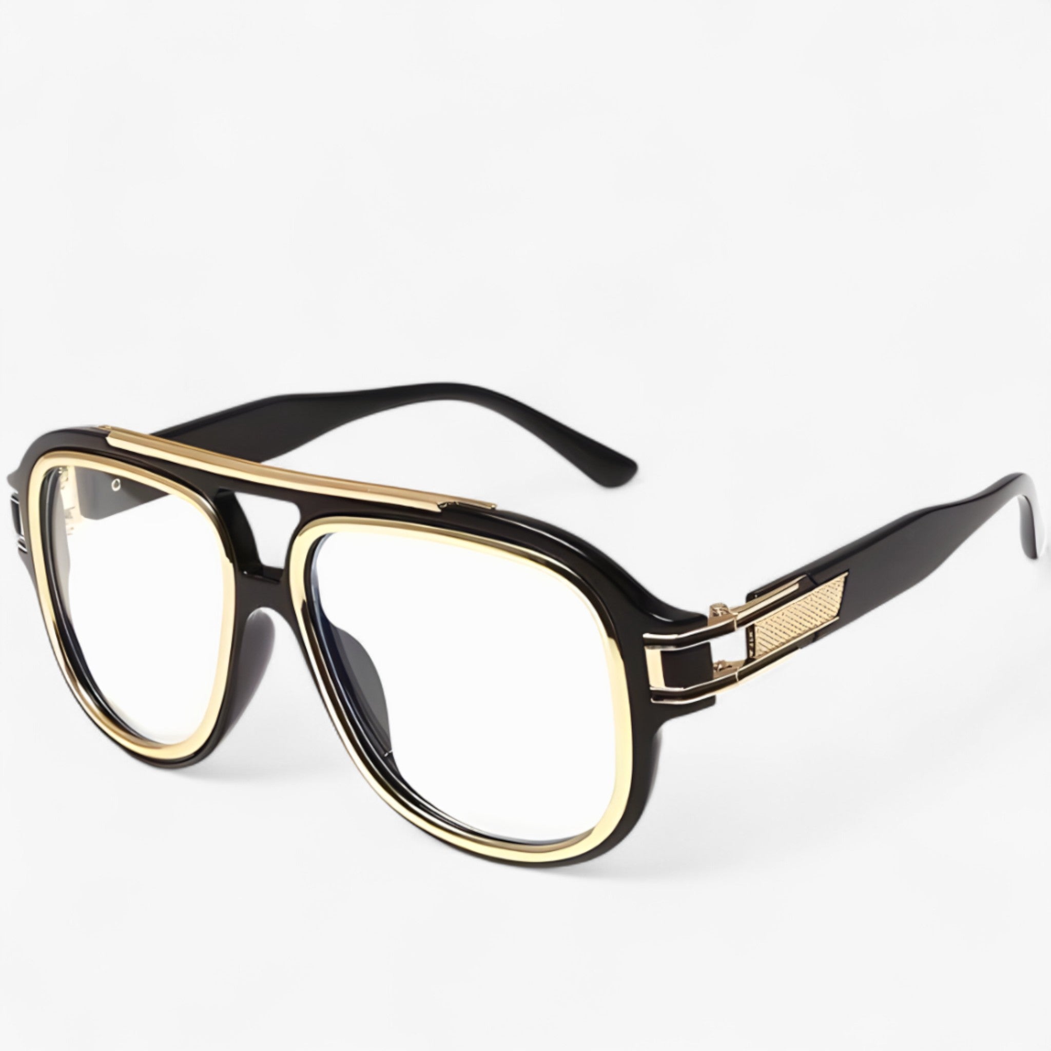 Rafaël | Glamourøs anti-irritation vintage solbrille - Gennemsigtig sort - other - {{ product_tags }