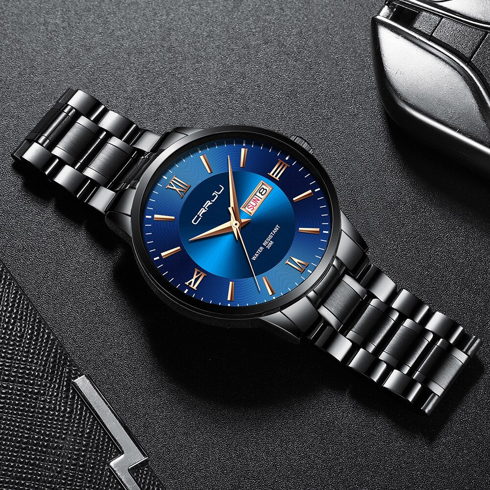 Alma | Herrer sportsur sort - Vandtæt silikonekronograf med dato og stopur - - watches - {{ product_tags }