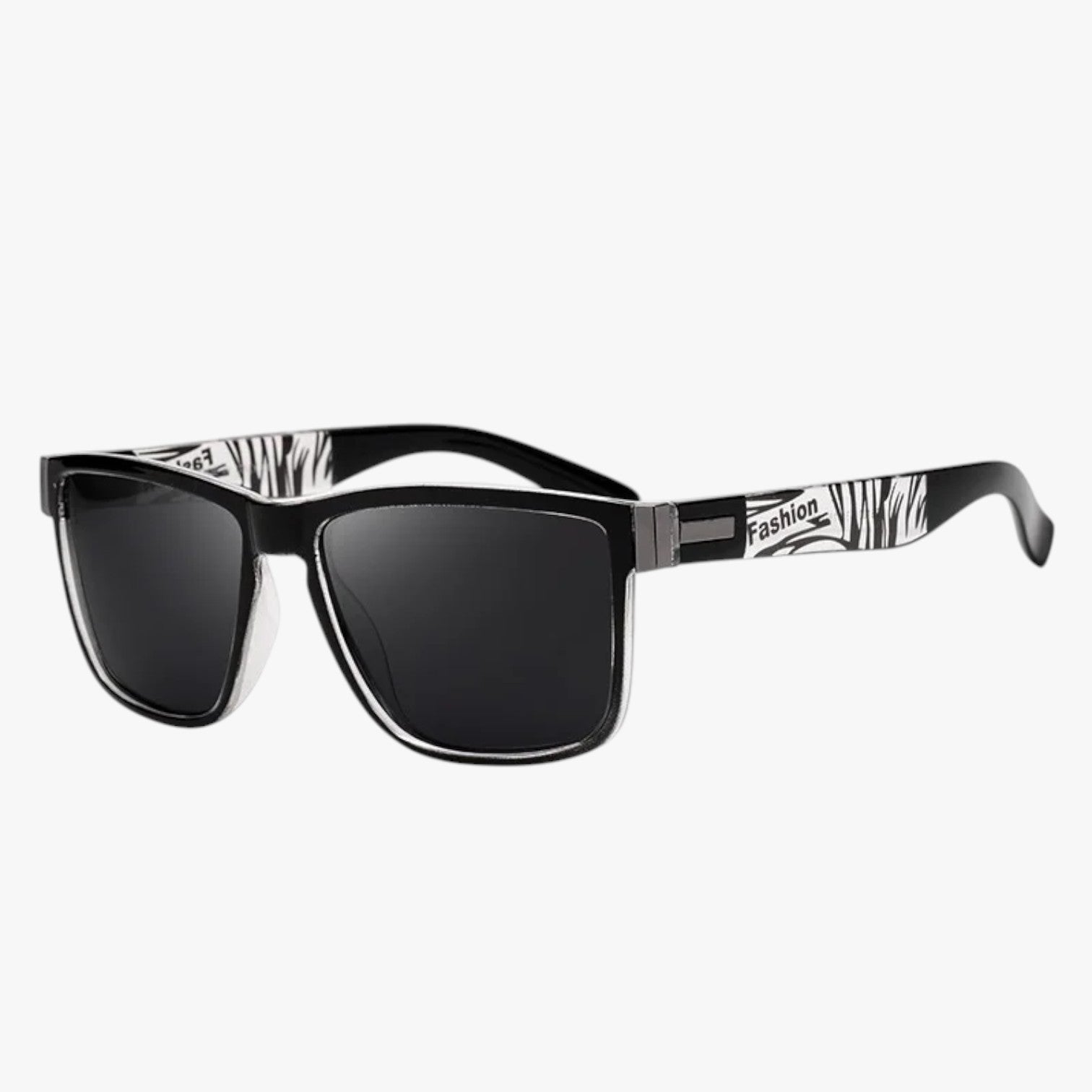 Nikolas | Unisex Retro solbriller Polariseret, UV400, Anti-refleks, Designstil - 02 Fashion black Polarized - Nikolas | Unisex Retro solbriller Polariseret, UV400, Anti-refleks, Designstil - €25 - {{ product_tags }