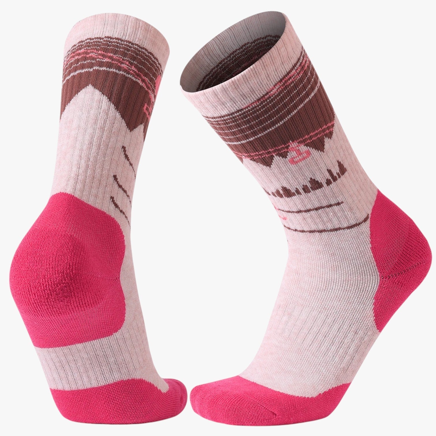 Rafael | Holdbare uldstrømper - Holder fødderne varme og tørre hele dagen - L Hvid+rosa - Rafael | Holdbare uldstrømper - Holder fødderne varme og tørre hele dagen - €25 - {{ product_tags }