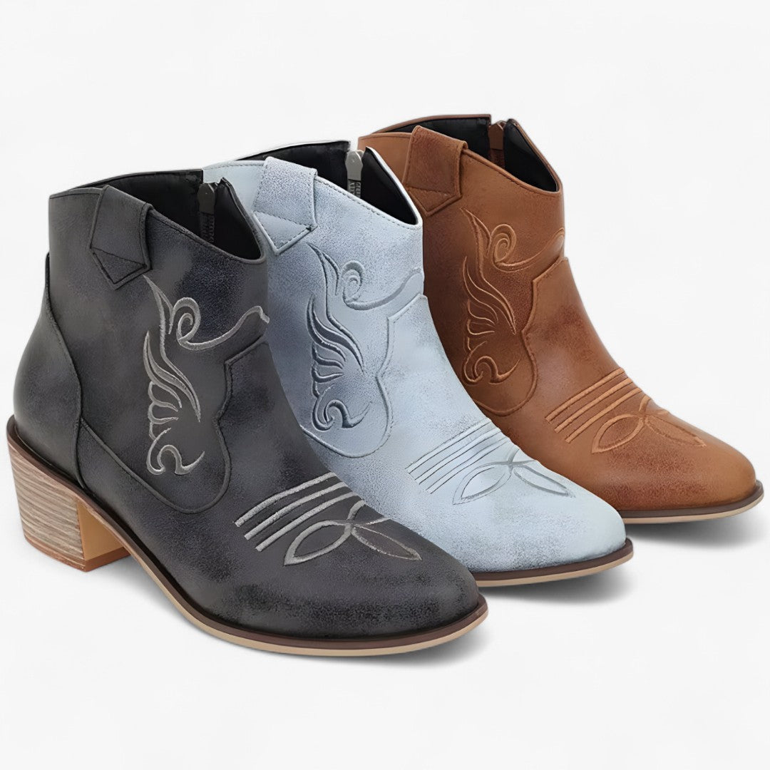 Isabel | Vintercowboy-støvler med spids til de kolde sæsoner - - Isabel | Vintercowboy-støvler med spids til de kolde sæsoner - €25 - {{ product_tags }