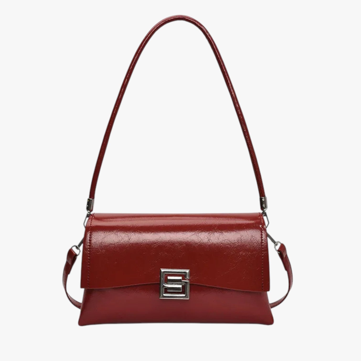 Amelia | Elegant skalletaske - med en luksuriøs finish for et sofistikeret præg - Rød - Amelia | Elegant skalletaske - med en luksuriøs finish for et sofistikeret præg - €25 - {{ product_tags }