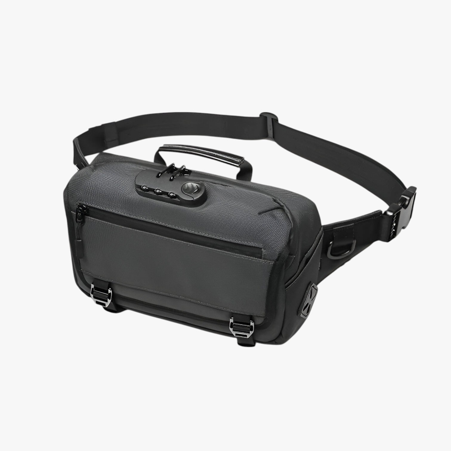 Dominick | Vandtæt tyverisikret skuldertaske med USB-opladning - GRÅ - bags - {{ product_tags }