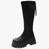 Mina | Women's Fashion Trendy Clothing with Zipper, Thick Sole & Extra Comfort Over the Knee