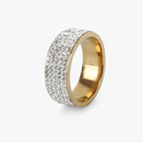 Celeste | Luxury Stainless Steel Ring with Crystal Stone - Elegant Wedding Ring
