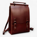 Leather backpack for women