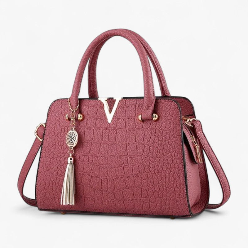 Taske i krokodilleskind - Lys rosa - bags - {{ product_tags }